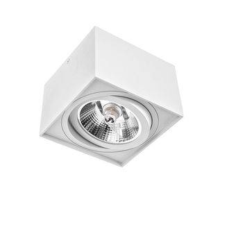 OEM L&aacute;mpara De Techo De Superficie Fat Cube Blanca - Dessi Home Illuminations