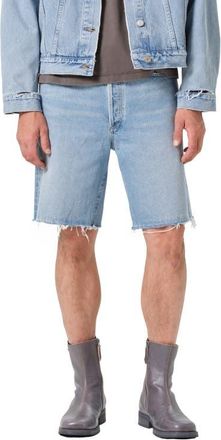 A Gold E Anson Raw Hem Denim Shorts in Force at Nordstrom, Size 33