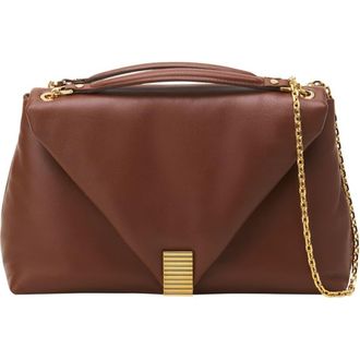 Lanvin Concerto Arp&egrave;ge Soft Leather Bag in Chestnuts at Nordstrom
