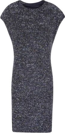 Emporio Armani Fitted Textured Mini Dress - Dames - Kleedjes - Zwart - 2XS - Polyester - Kleedjes