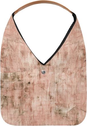 Generic Pink Vintage Mottled Pattern Reusable Lightweight Grocery Bags - Foldable Into Compact Pouch, Washable & Sturdy, Multipurpose for Shopping and Travel