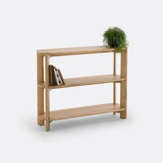 La Redoute Interieurs Console met 3 planken, massief eiken, ELMO
