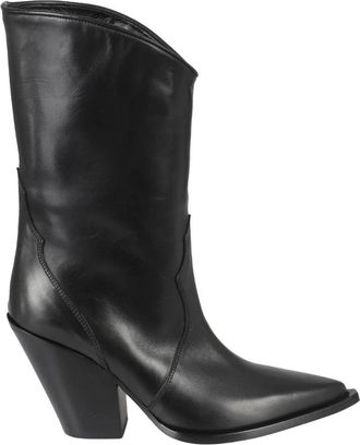 Elena Iachi Talco Peggy Cowboylaarzen - Dames - Cowboylaarzen - Zwart - 40 EU - Leer - Schoenen