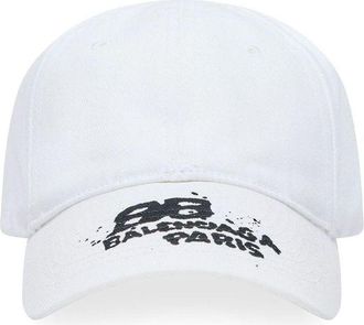 Balenciaga (WMNS) Balenciaga Hand-Drawn BB Icon Cap White 723771410B29060