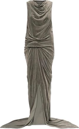 Rick Owens Strutter Jurk - Dames - Maxi kleedjes - Grijs - XS - Kleedjes