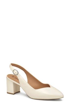 Johnston & Murphy Vicki Slingback Pump in Bone Italian Pearlized at Nordstrom Rack, Size 9.5