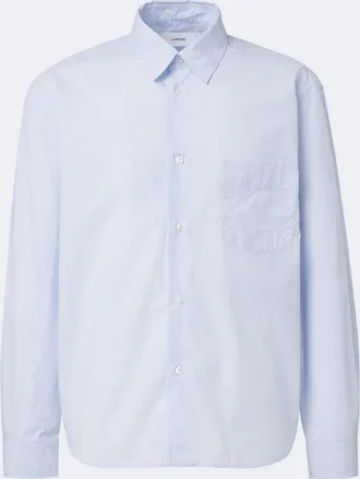 Lardini Striped cotton poplin shirt