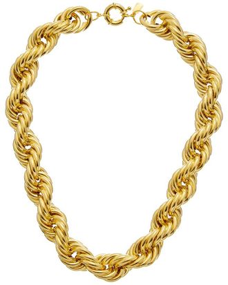 Kenneth Jay Lane 20K Plated Collar Necklace