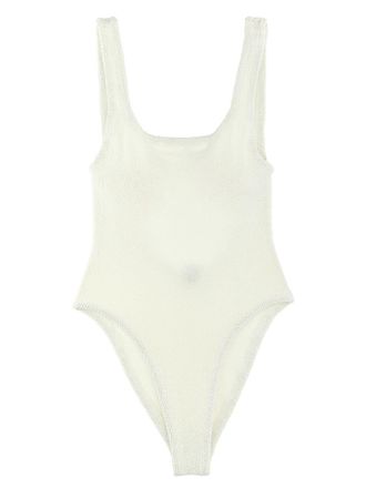 Saint Laurent Womens One-Piece Swimsuit in White | Size