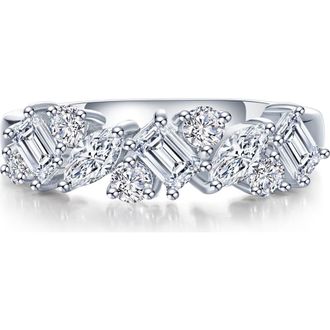 Lafonn Prismatic Simulated Diamond Ring in Silver at Nordstrom, Size 8