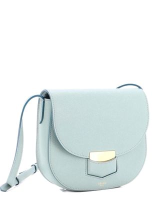 Celine Trotteur Grainy Leather Small crossbody bag - Verde