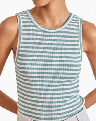 Hartford Tenest Knit T-Shirt In Ecru/agave