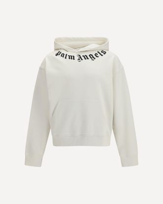 Palm Angels Neck Logo Hoodie Male L