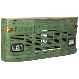 Wanderlust Deco Barra botellero verde 241x40x108
