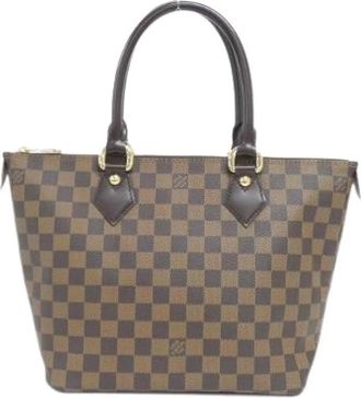Louis Vuitton Pre-owned Saleya Damier Tote Bag - Dames - Vintage Handtas - Bruin - ONE Size - Vintage