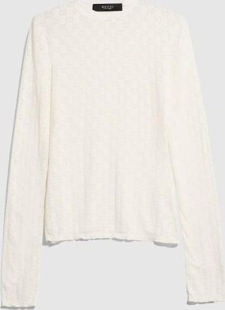 Gucci GG Cotton Devor&eacute; Top, White