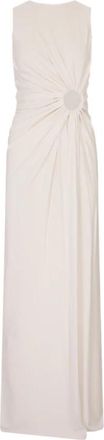Sportmax Saletta Jurk - Dames - Avondkleed - Wit - M - Kleedjes