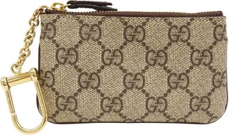 Gucci Brown Gg Supreme Coin Purse/Coin Case (Pre-Owned)