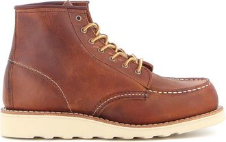 Red Wing Shoes Leren Enkelboot met Traction Tred Zool - Dames - Veterlaarzen - Oranje - 37 1/2 EU - Leer - Schoenen