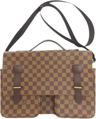 Louis Vuitton Pre-owned Cross Body Bags, female, Brown, Size: ONE SIZE Pre-owned Vintage Damier Canvas Shoulder Bag
