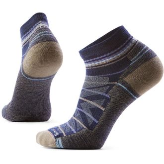 Smartwool Hike Light Cushion Pattern Ankle Socks Blue XL