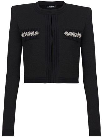 Balmain Vest verfraaid met kristallen - Zwart