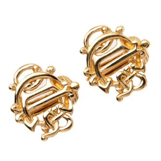 Dior Pre-owned Dior Gold Plated Logo Clip On Earrings Ladies EOT8XW3HW6DHOEM3