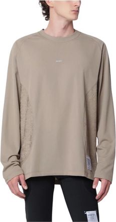SATISFY Fuzzfleece Octa Long Tee - Sport - Hombre - Beige - M