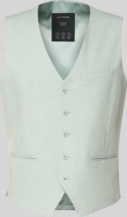 s.Oliver Black Label Regular Fit Anzugweste mit Viskose-Anteil in Hellgruen, Gr&ouml;&szlig;e 44