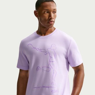 Nike Mens Court Dri-FIT Tennis T-Shirt in Purple | IH2104-511