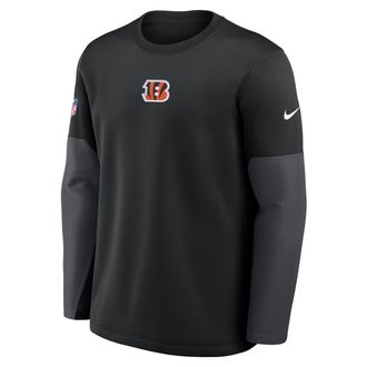 Nike Cincinnati Bengals Scripted To Win Sideline Coach Nike Mens Therma-FIT NFL Long-Sleeve T-Shirt in Black | 03BR166N9A-NX3
