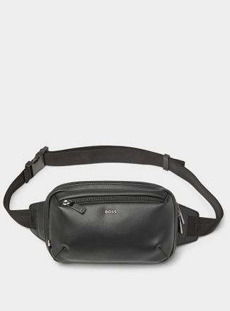 BOSS Mens Supple faux-leather belt bag