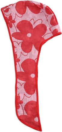 Elise floral-print snood - women - Cotton/Recycled Polyester - One Size - Red