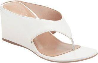 Marc Fisher Udena Wedge Flip Flop in Ivory at Nordstrom, Size 9.5