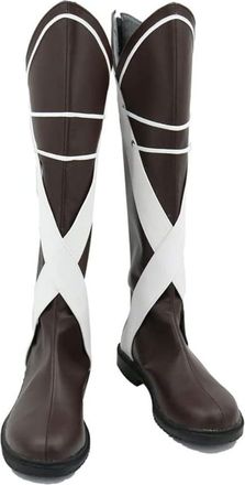 Generic Womens Anime Cosplay Boots for Rudeus Greyrat Fancy Stage Performance Props Shoes Custom Made Halloween Christma Comic Con (Black,12.5)