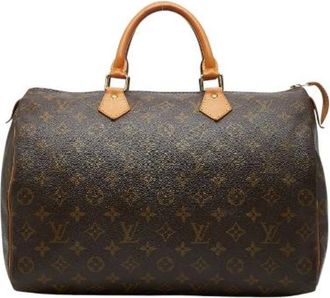 Louis Vuitton Pre-owned Handbags, female, Brown, Size: ONE SIZE Pre-owned Speedy35 Monogram Handbag