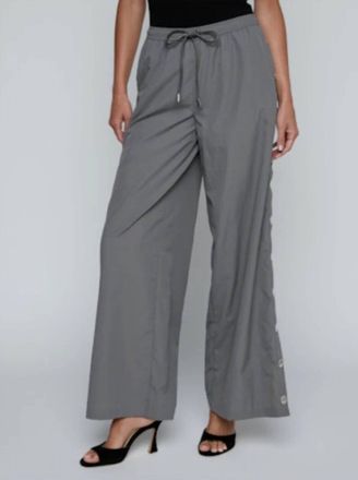 L'agence Valkyrie Snap Track Pants In Gray