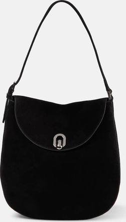 Savette Tondo Large suede shoulder bag