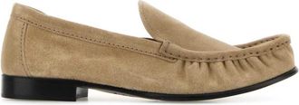 Miu Miu Sand Brown Suede Loafers