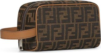 Fendi Mens Toiletry Bag Brown Calf Leather Wallets & Cardholders