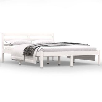 Berkfield Home Day Bed Solid Wood Pine 140x190 cm White