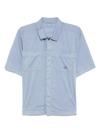 C.P. Company Overhemd met logoprint - Paars