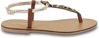 Les Tropeziennes Sandalen in leer met teenstukje Harvil
