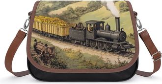 Generic The Industrial Revolution Small Womens Crossbody Bags Shoulder Handbag with Adjustable Strap for Travel