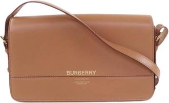 Burberry Pre-owned Cross Body Bags, female, Brown, Size: ONE SIZE Pre-owned Vintage Shoulder Bag