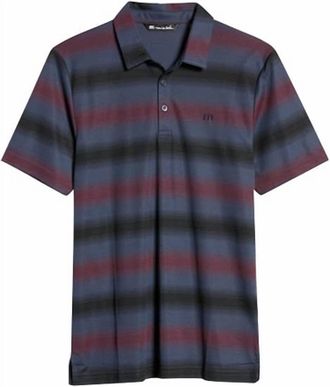 Travis Mathew Mens Staycation Polo In Mauve Wine
