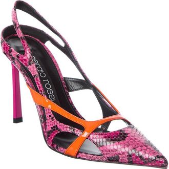Sergio Rossi 95 Snakeskin Pump