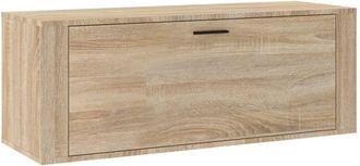 vidaXL Vidaxl - Mueble zapatero pared contrachapada roble Sonoma 100x35x38 cm