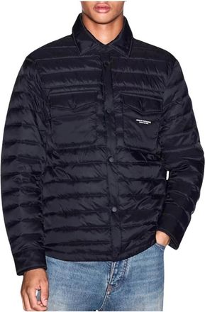 A|X Armani Exchange Donsjack - Heren - Jassen - Zwart - Maat: L Leer