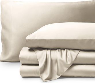 Bare Home Cooling Rayon Sheet Set - Split Head King in Sand at Nordstrom